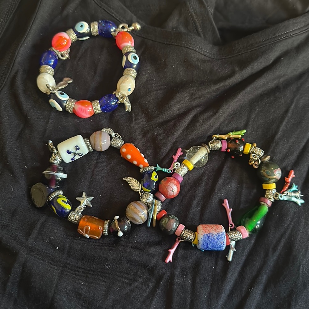 Lot3 Turkish evil eye bracelets